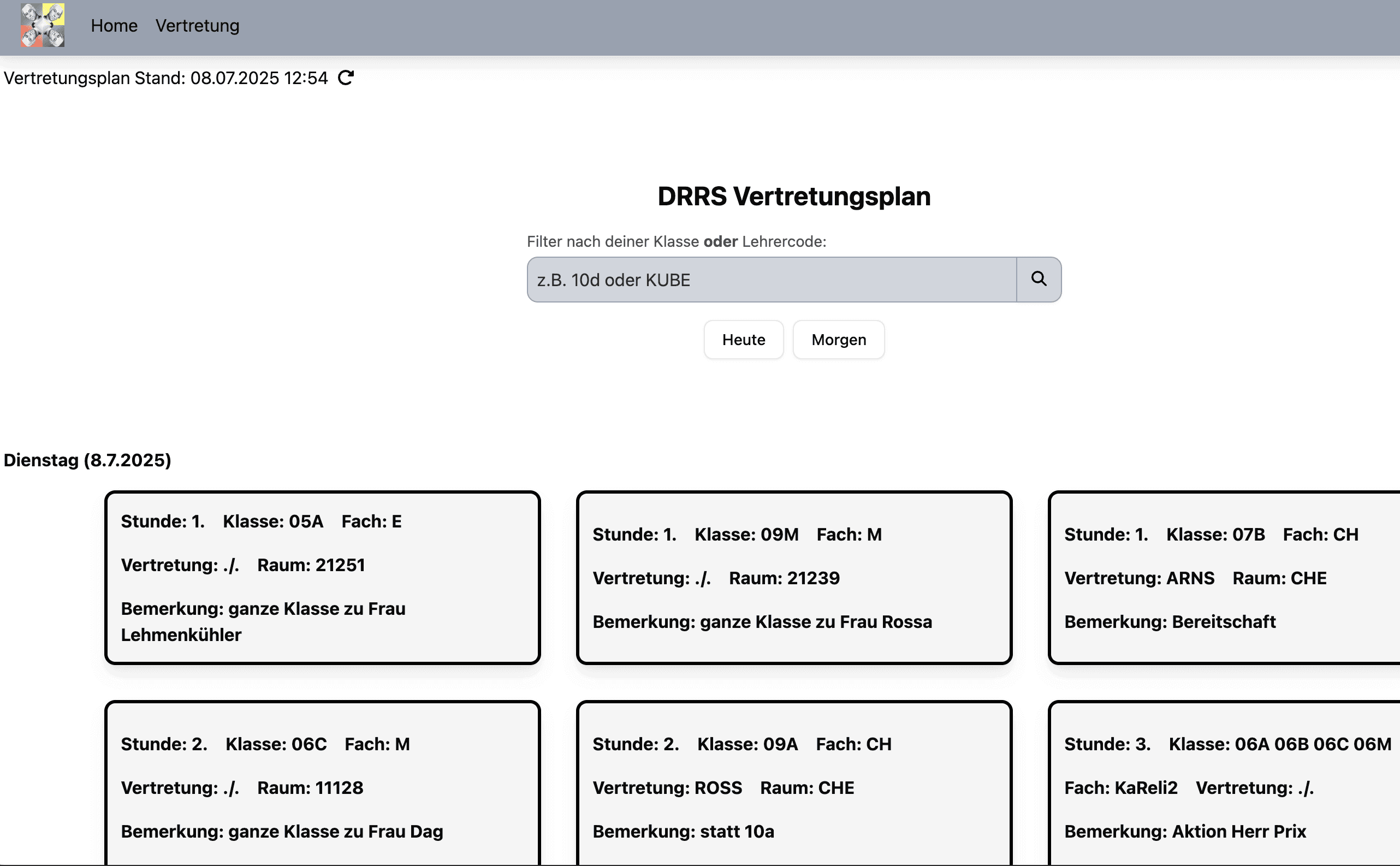 Projekt SV-Planer Frontend